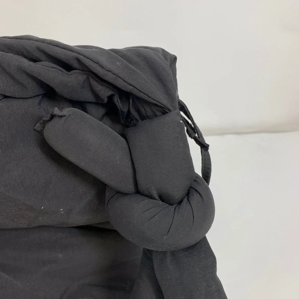 ÖLEND Backpacks Black Large Padded Shoulder Nylon Tote‎ Bag Drawstring Closure